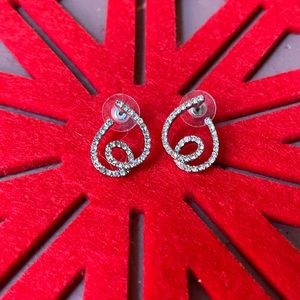 NWOT Rhinestone Sterling Silver Eye rings.